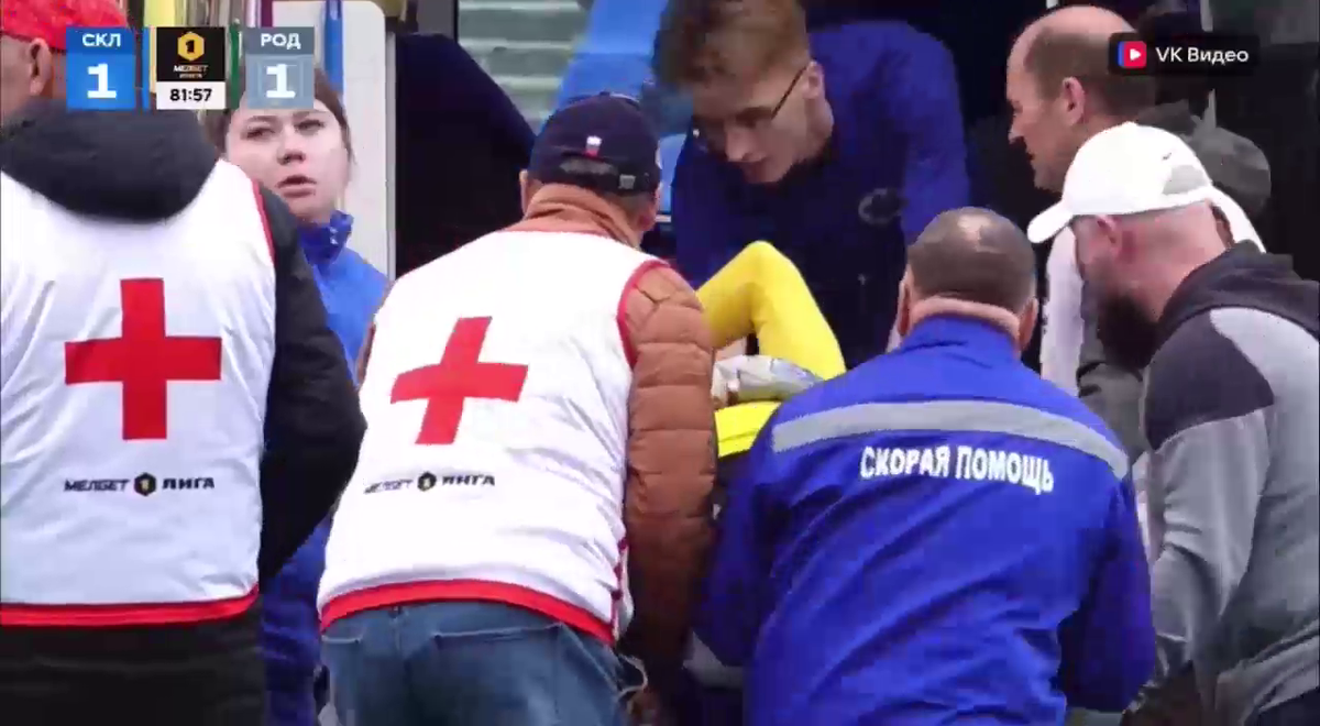 Cea mai brutală ciocnire între fotbaliști într-un meci FNL