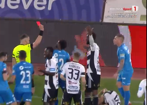 Coșmar în 5 minute pentru Craiova: Istvan Kovacs a scos direct cartonașul roșu