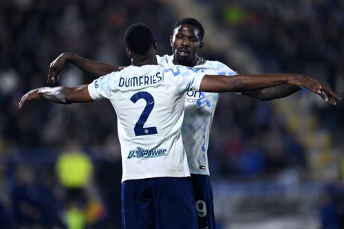 Denzel Dumfries și Marcus Thuram au decis victoria lui Inter, cu câte o „dublă” pentru Inter / Foto: Imago