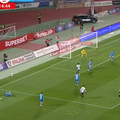 Jug Stanojev a deschis scorul în meciul cu Universitatea Craiova / foto: captură Prima Sport