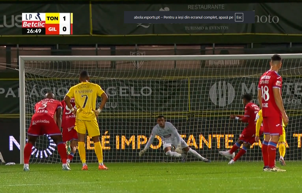 Noua regulă a penalty-ului aplicată într-un meci din prima ligă