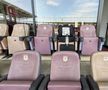 Scaunul lui Mircea Lucescu din loja de pe stadionul Giulești