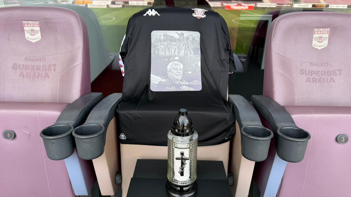 Momente emoționante la Rapid - FC Argeș: strănepoții lui Mircea Lucescu au dat lovitura de începere