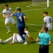 Faza de arbitraj care l-a nemulțumit pe Florin Bratu / foto: captură Digi Sport