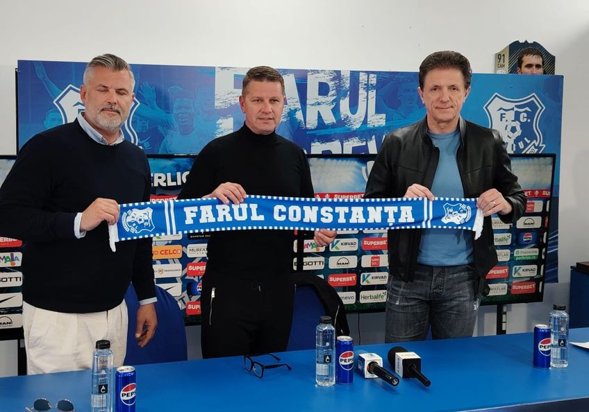 Flavius Stoican, prezentat de Gică Popescu la Farul / FOTO: Ionuț Coman (GSP.ro)
