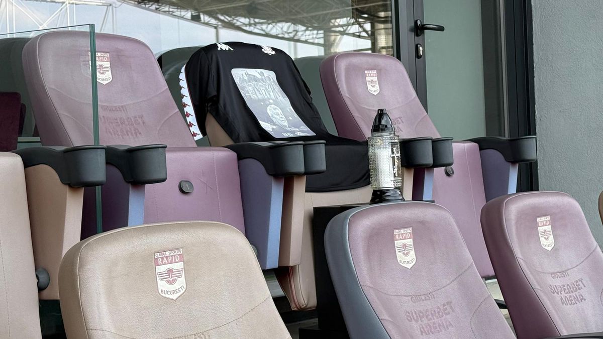 Momente emoționante la Rapid - FC Argeș: strănepoții lui Mircea Lucescu au dat lovitura de începere