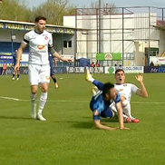 Faza de arbitraj care l-a nemulțumit pe Florin Bratu / foto: captură Digi Sport