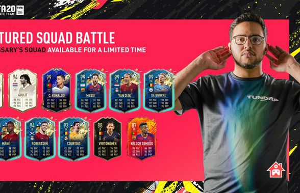 Unul din cei mai buni gameri îți dă premii dacă îl bați la FIFA 20 » Are ȘASE carduri de 99 OVR în Ultimate Team