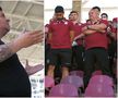 Discursul lui „Bocciu” de față cu staff-ul și jucătorii Rapidului