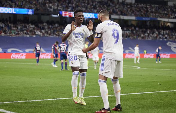 Real Madrid, victorie zdrobitoare cu Levante » Performanță fabuloasă reușită de Benzema + primul hattrick reușit de Vinicius