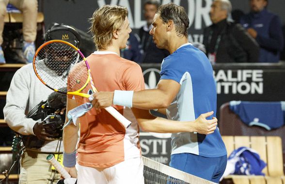Rafael Nadal, înfrângere în „optimi” la Roma în fața lui Denis Shapovalov » Spaniolul a avut din nou probleme medicale