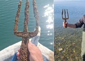 Un pescar turc a găsit „sulița lui Poseidon”, un artefact istoric care ar putea fi din epoca romană