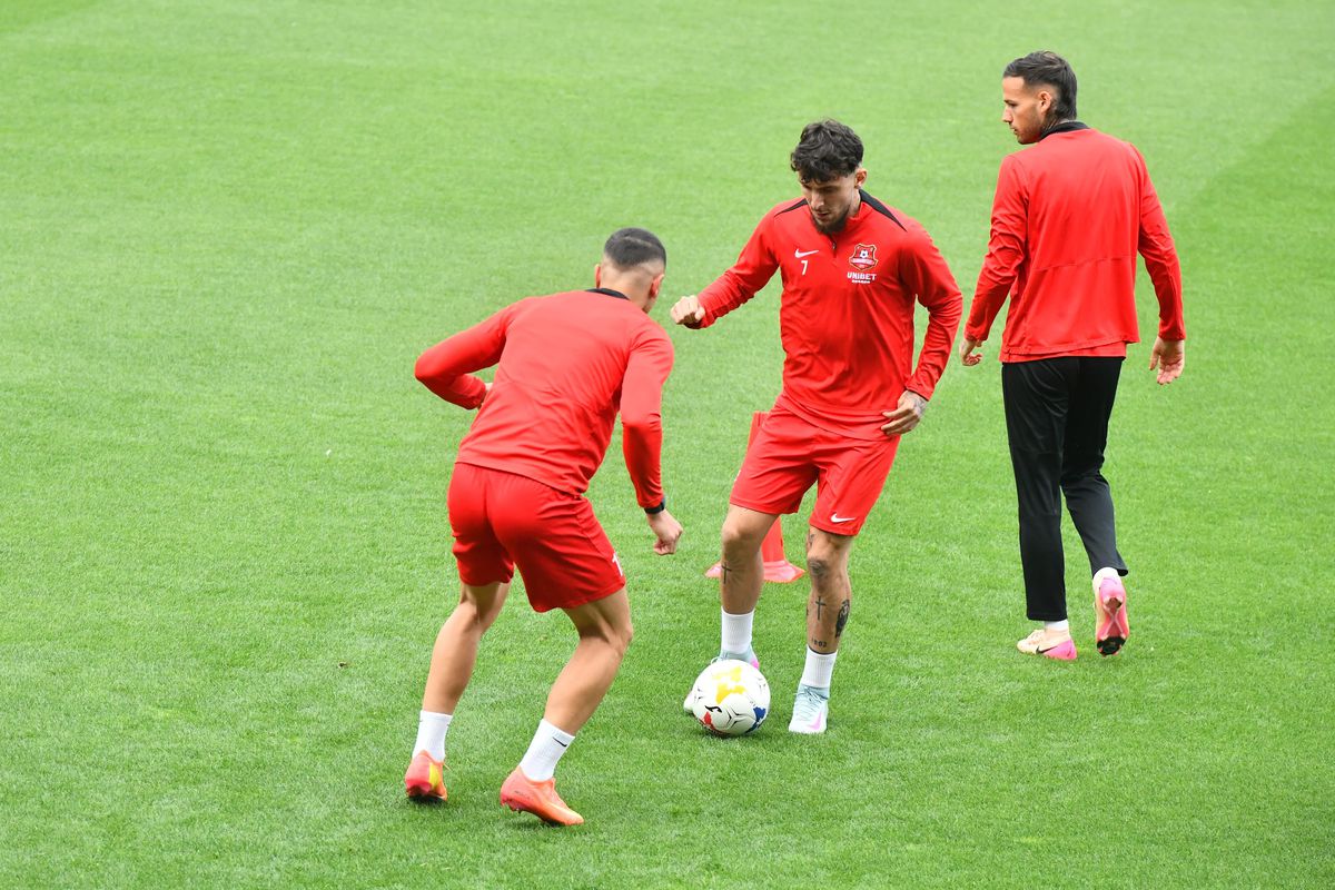 Antrenament Hermannstadt la Arad, înaintea finalei Cupei României cu CFR Cluj