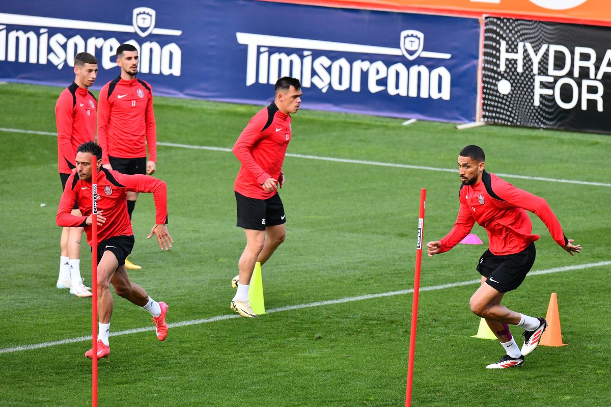 Antrenament CFR Cluj înaintea finalei Cupei cu Hermannstadt