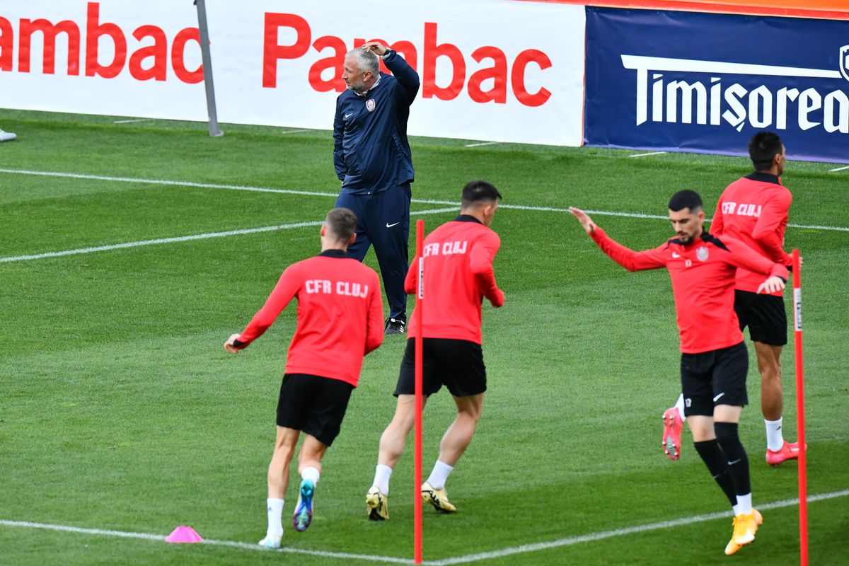 Antrenament CFR Cluj înaintea finalei Cupei cu Hermannstadt