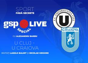 U Cluj - Universitatea Craiova, finala Cupei României » Analizăm la GSP Live Special cu Laszlo Balint și Nicolae Grigore