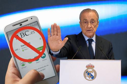 Florentino Perez a anunțat, printre altele, că-și anulează abonamentul ABC / colaj realizat cu ajutorul Inteligenței Artificiale