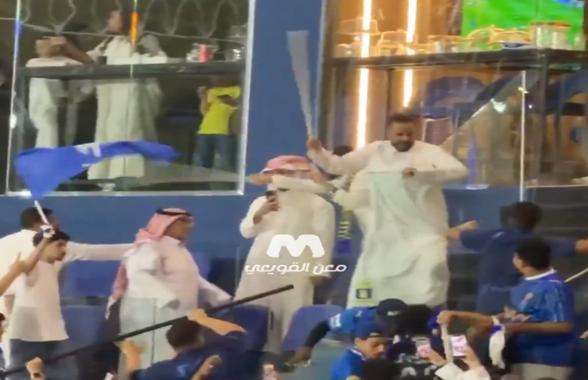 Scandal încheiat cu arestări la meciul care l-a lăsat pe Cristiano Ronaldo în lacrimi » Bătaie cu bețe între șeici