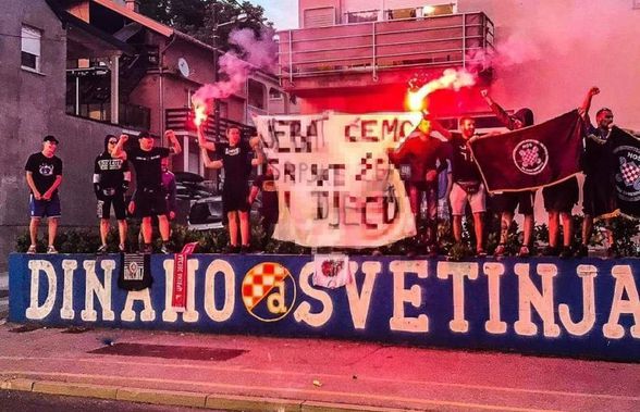 Scandal imens în Croația » Ultrașii lui Dinamo Zagreb, banner odios: „Vom f*** femeile și copiii sârbi”