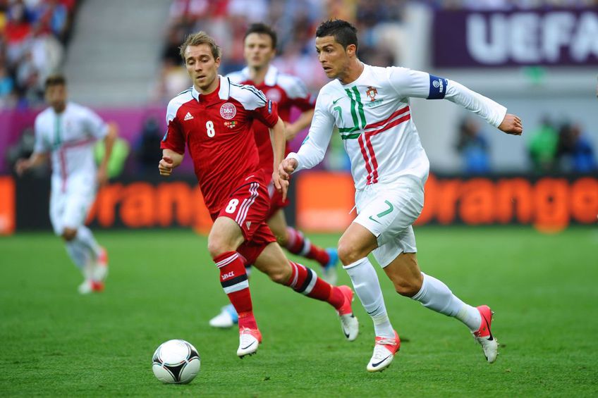 Cristiano Ronaldo vs. Christian Eriksen în 2012 // foto: Guliver/gettyimages