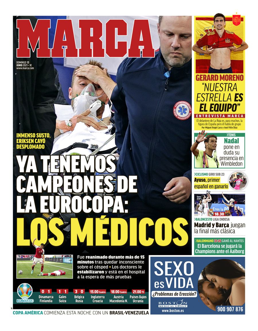 Marca, copertă superbă după momentul șocant de la Copenhaga: „Avem deja campionii de la EURO”