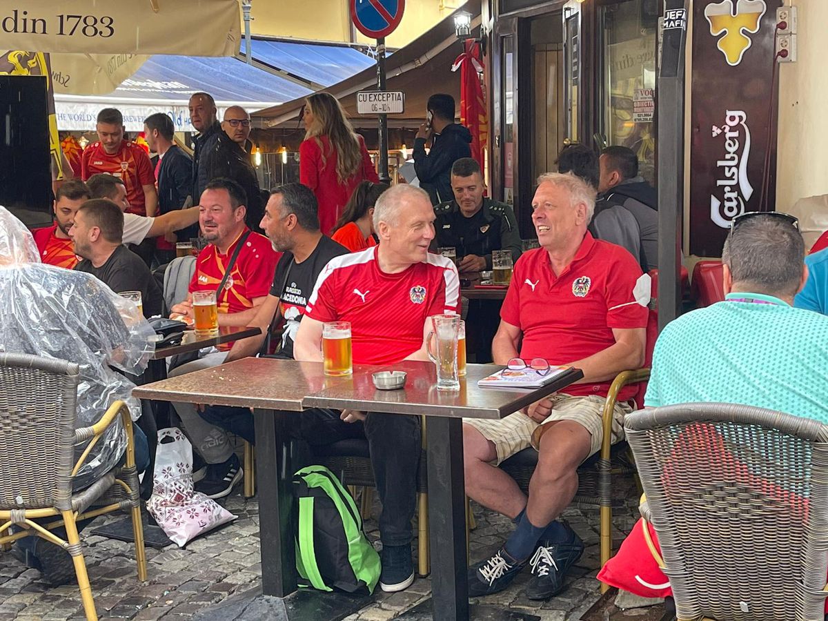 Austria - Macedonia de Nord, pas cu pas spre stadion » Reporterul GSP a urmat traseul fanilor: de la controlul medical, la fluierul de start