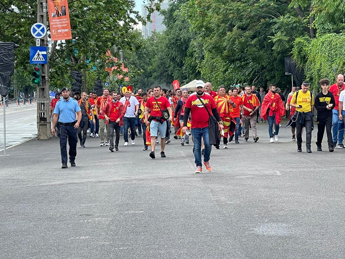 Austria - Macedonia de Nord, pas cu pas spre stadion » Reporterul GSP a urmat traseul fanilor: de la controlul medical, la fluierul de start