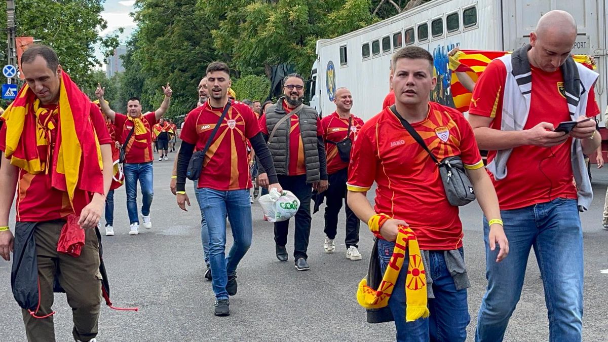 Austria - Macedonia de Nord, pas cu pas spre stadion » Reporterul GSP a urmat traseul fanilor: de la controlul medical, la fluierul de start