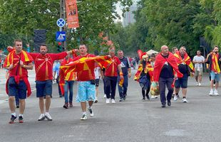 Nord-macedonenii, show în Centrul Vechi al Capitalei » Se îndreaptă acum spre Arena Națională