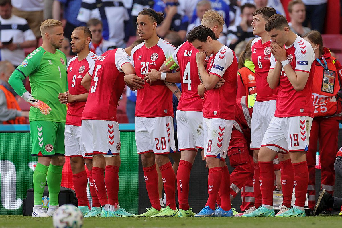 Clipe teribile pentru iubita lui Eriksen: „Credea că a murit” + Schmeichel acuză: „UEFA ridicolă!”