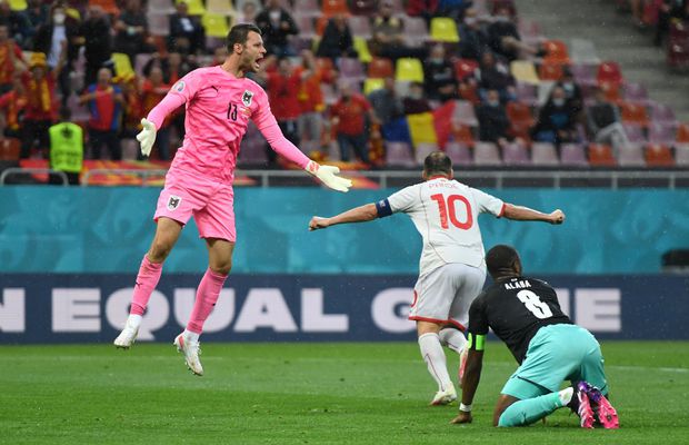 Austria - Macedonia de Nord. Comedia erorilor pe Arena Națională » „Vulpoiul” Pandev, gol după prima mare gafă de la Euro 2020