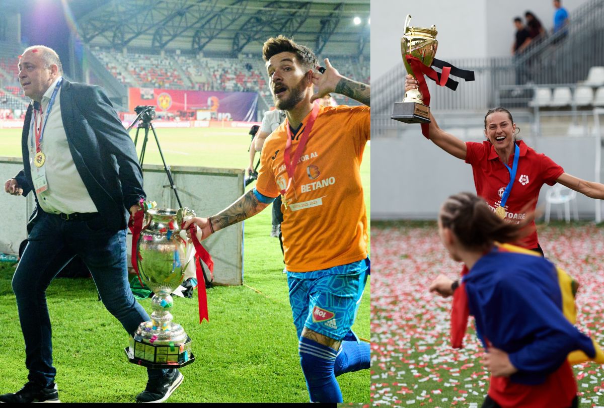 Comparație Cupa României masculin și feminin