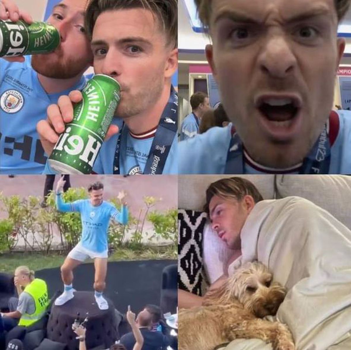 Nu, nu e Grealish! Cine e starul lui Manchester City care a vomitat în geanta mamei unui coechipier, la petrecerea „cetățenilor”