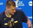 Nikola Jokic (28 de ani) a purtat-o pe Denver Nuggets spre primul titlu din istorie în NBA și a făcut spectacol la interviuri.