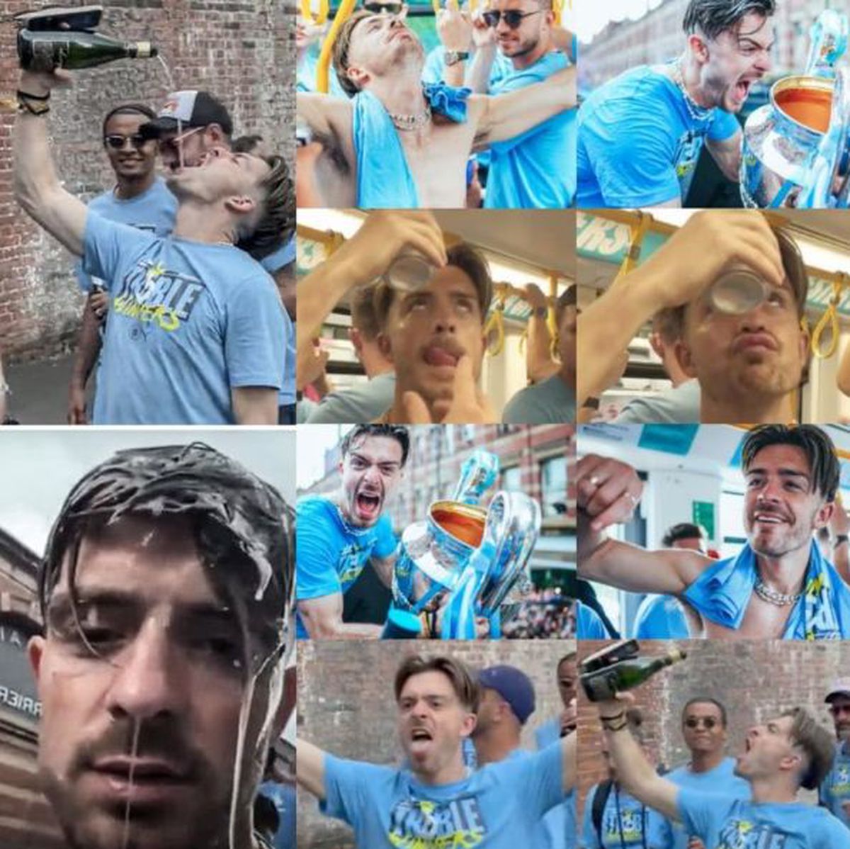 Imagini dezolante cu „rebelul” Grealish » A adormit în mai puțin de o oră după ce a ajuns la un bar din Manchester