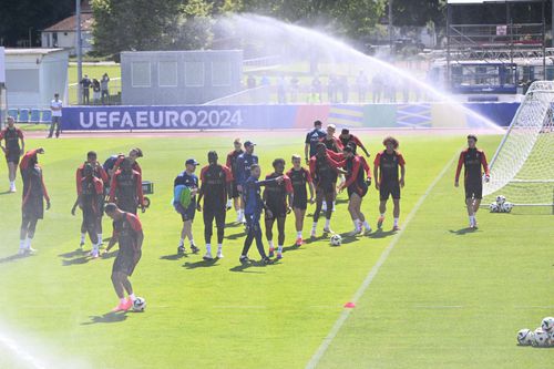 Belgienii, joi, la antrenament / Foto: Imago