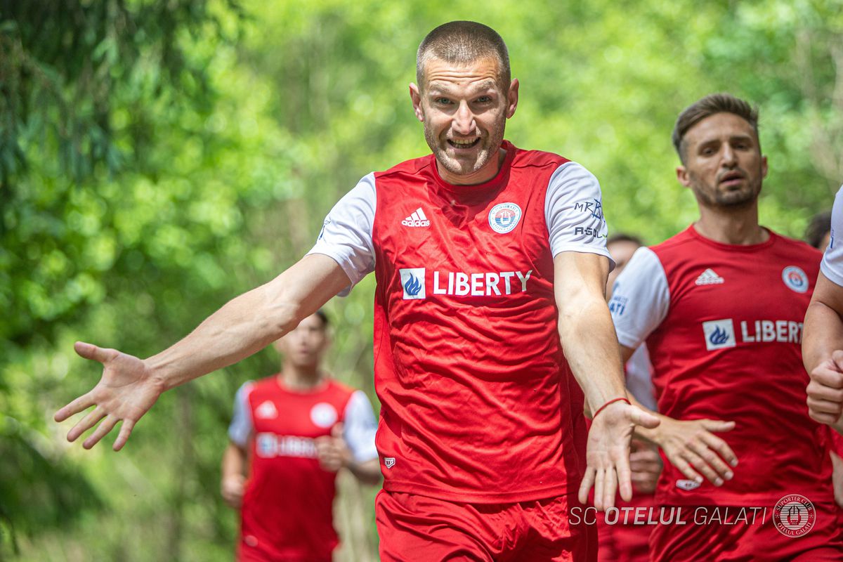 Imagini din cantonamentul montan al celor de la Oțelul Galați