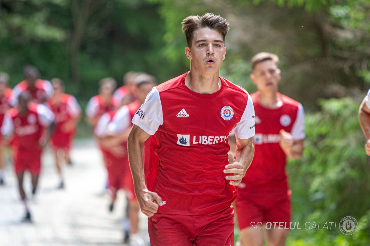 Imagini din cantonamentul montan al celor de la Oțelul Galați