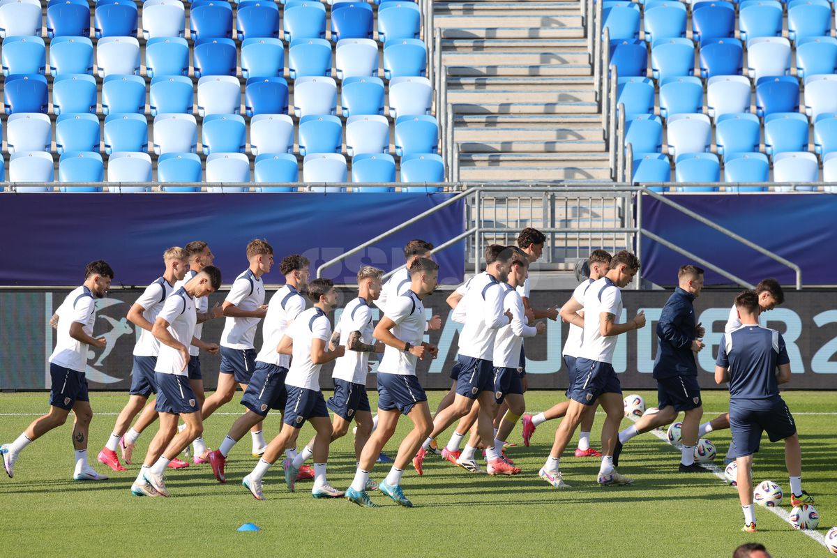 Antrenamentul oficial al echipei naționale de tineret la Bratislava