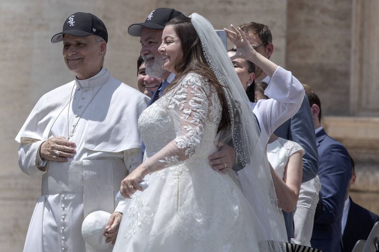 Papa Leon, cu șapca White Soxs/ foto: Imago Images