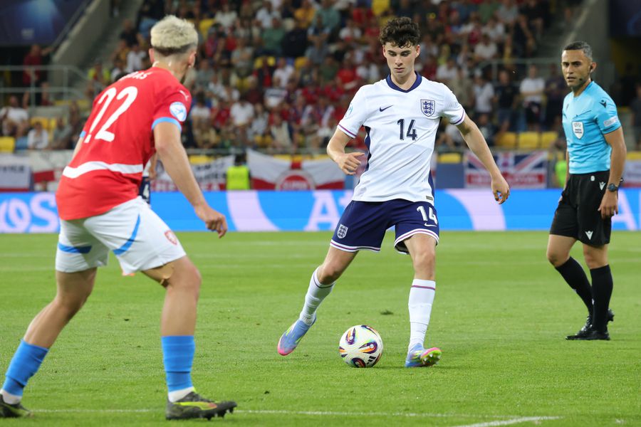 Archie Gray, în Cehia U21 - Anglia U21 1-3 // foto: Ionuț Iordache (GSP) „Drăgușin e un monstru!” » Interviu EXCLUSIV cu coechipierul românului de la Tottenham: „Mi-a făcut treaba mai ușoară”