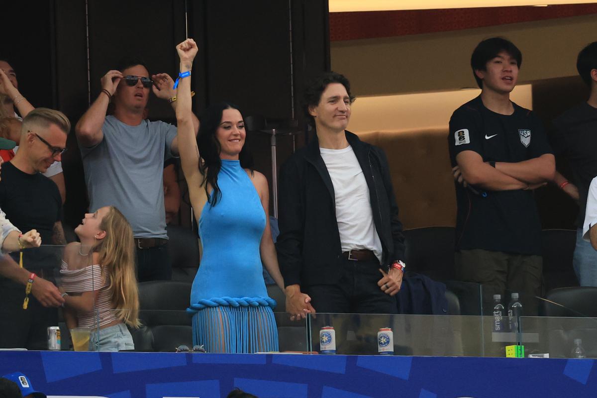 Katy Perry, în tribune la SUA - Paraguay 4-1