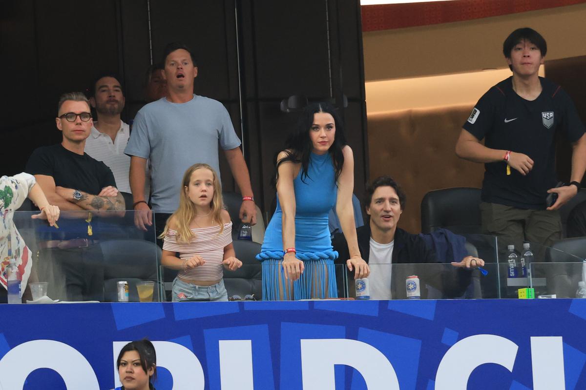 Katy Perry, în tribune la SUA - Paraguay 4-1
