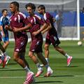 Qatar, la antrenamentul oficial dinaintea meciului cu Elveția // foto: Imago Images