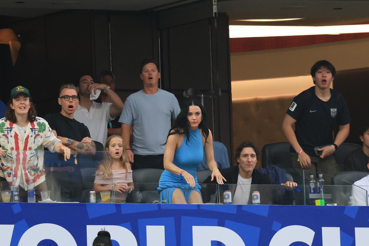 Katy Perry, în tribune la SUA - Paraguay 4-1