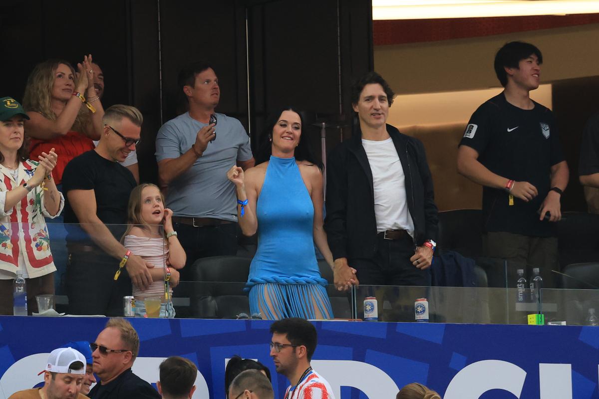 Katy Perry, în tribune la SUA - Paraguay 4-1