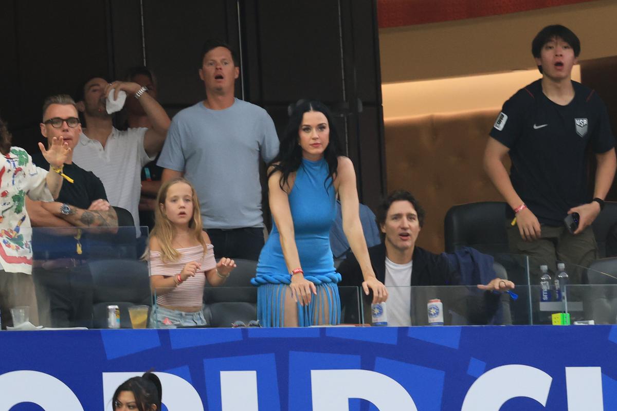 Katy Perry, în tribune la SUA - Paraguay 4-1