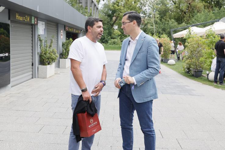 Răzvan Burleanu, alături de Cosmin Contra la Sports Festival / Foto: Cristi Preda GSP