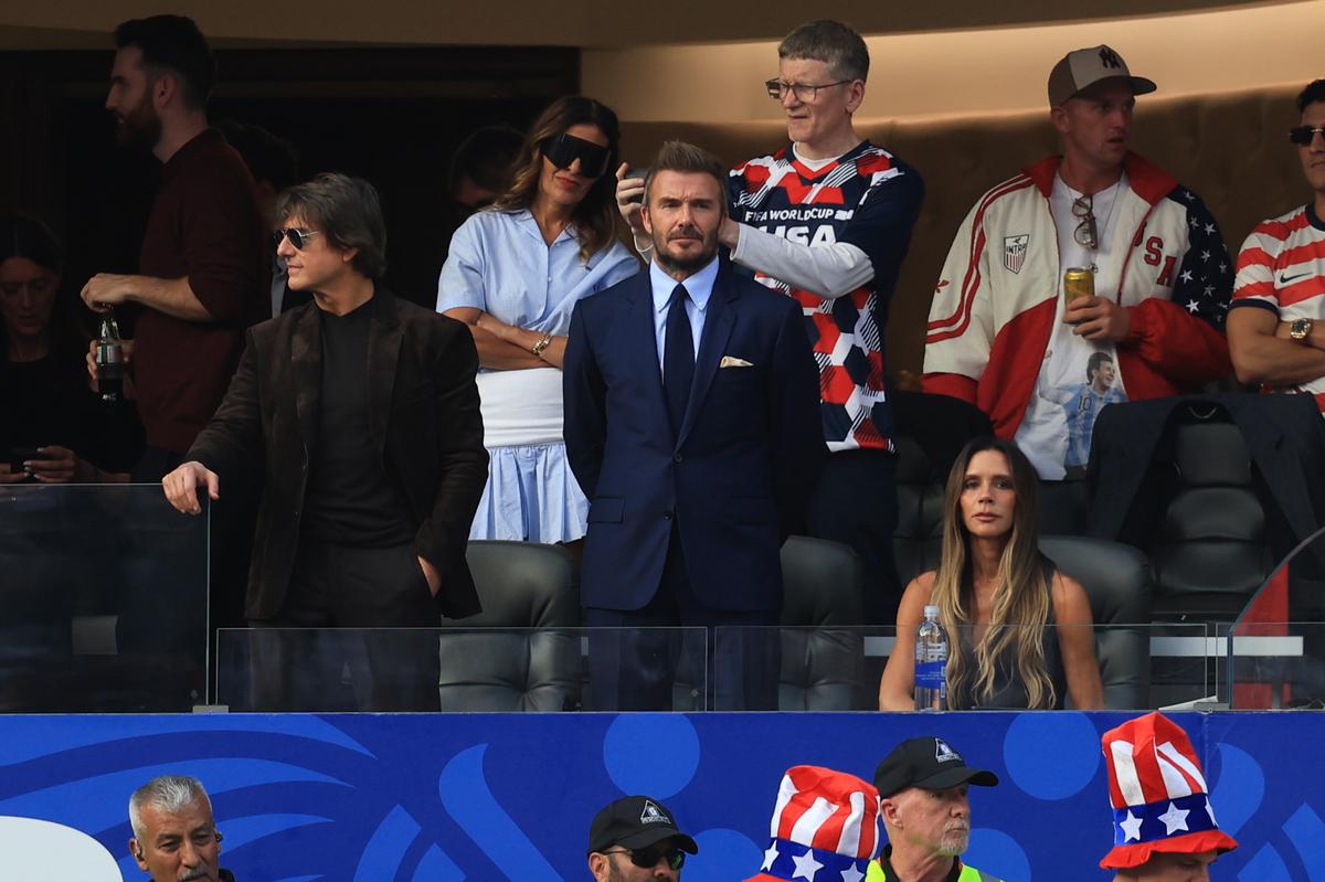 I l-a aruncat în cap lui Beckham! Reporterul GSP era la 3 metri distanță și a surprins întreaga scenă ciudată, la SUA - Paraguay