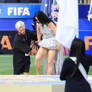 Katy Perry la festivitatea de deschidere dinaintea meciului SUA - Paraguay 4-1 FOTO: Ionuţ Iordache (GSP)